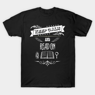 Keep Calm and Read On Vintage RC09 T-Shirt